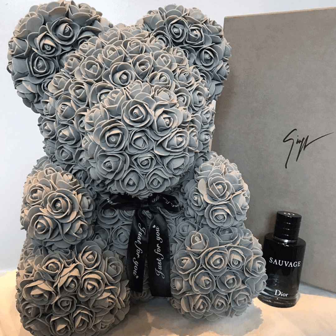 Ours-de-roses-gris Ours de roses gris | The Luxury Box