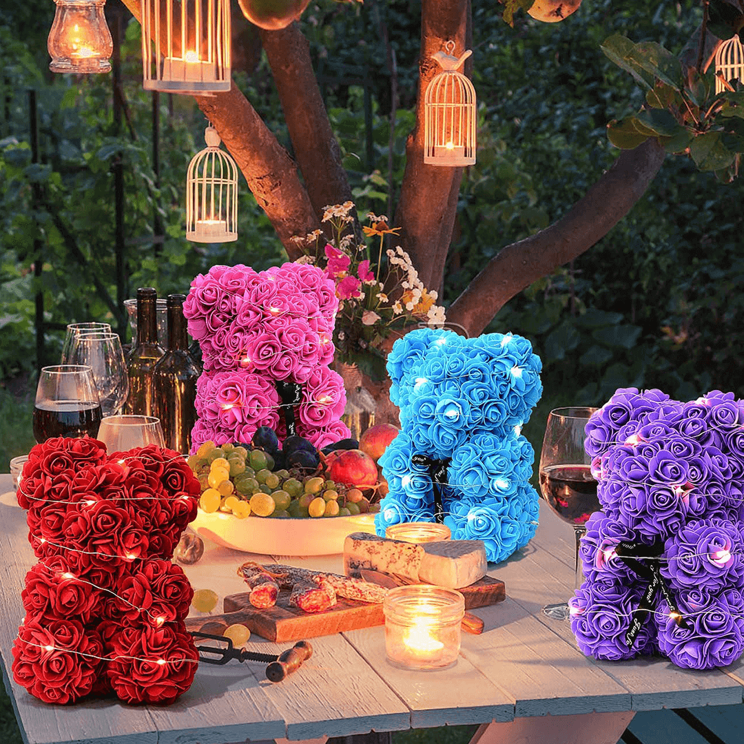 Petit-ours-de-roses-multicolore Petit ours de roses multicolore | The Luxury Box