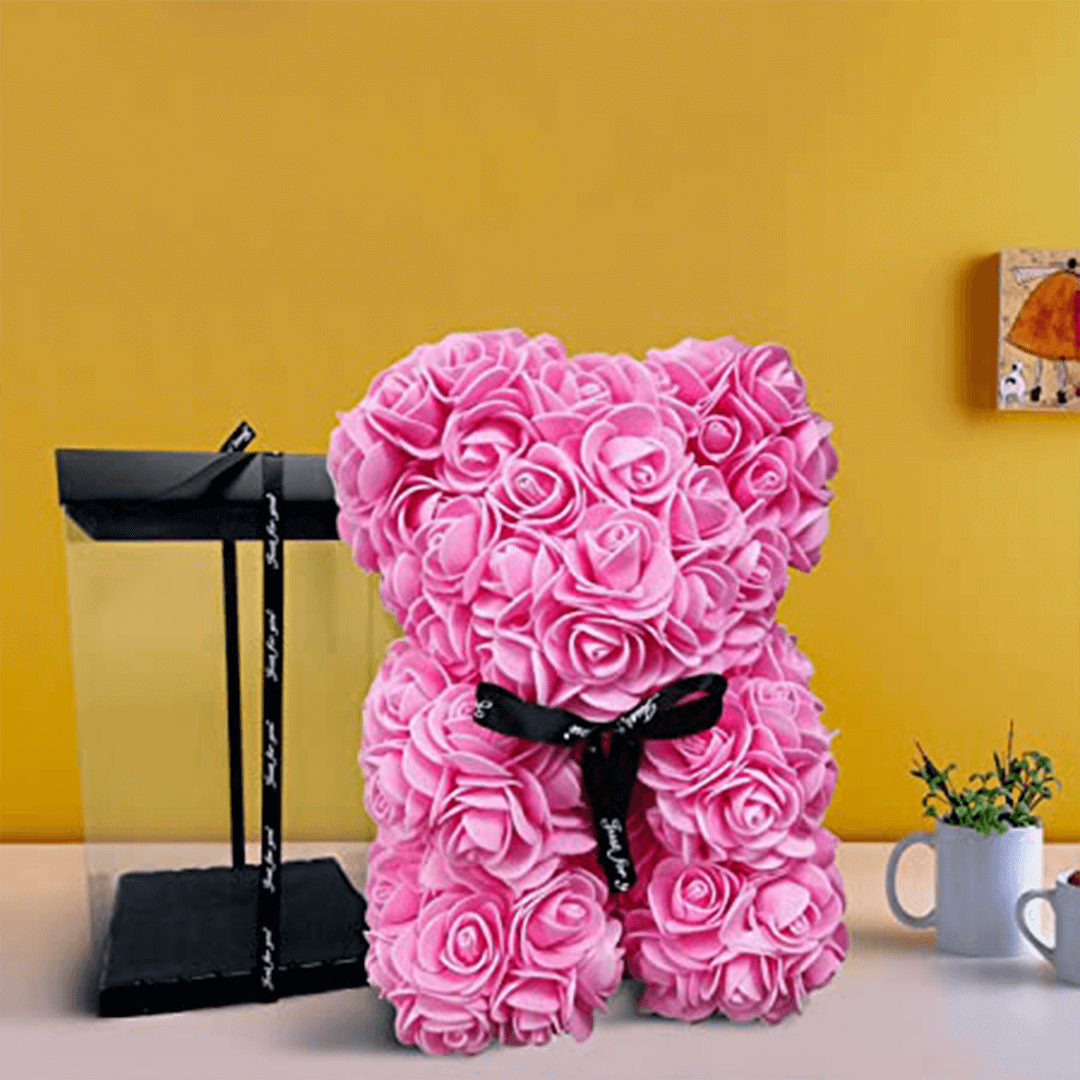 Petit-ours-de-roses-rose-(1) Petit ours de roses rose 1 | The Luxury Box