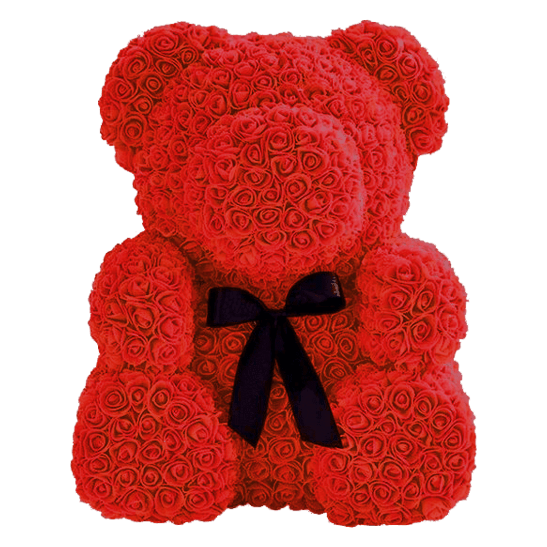 Big Teddy Box (5) Grand ours de fleurs éternelles