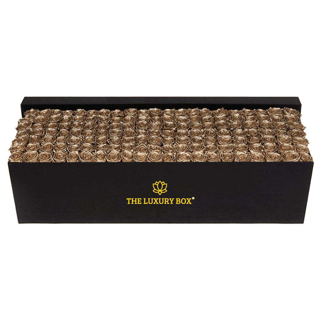Lux Angular Box (1) Boite de roses éternelles deluxe