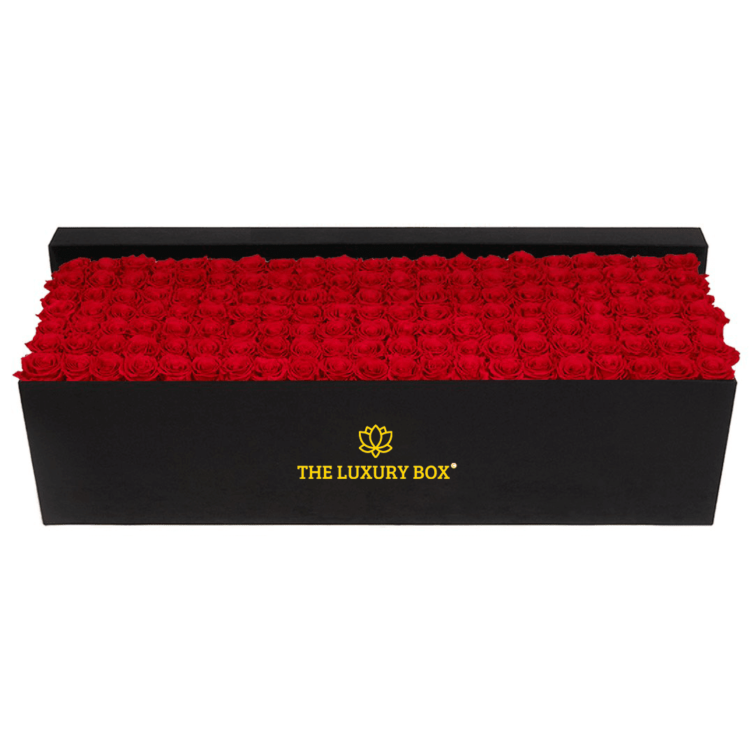 Lux Angular Box (2) Boite de roses éternelles deluxe