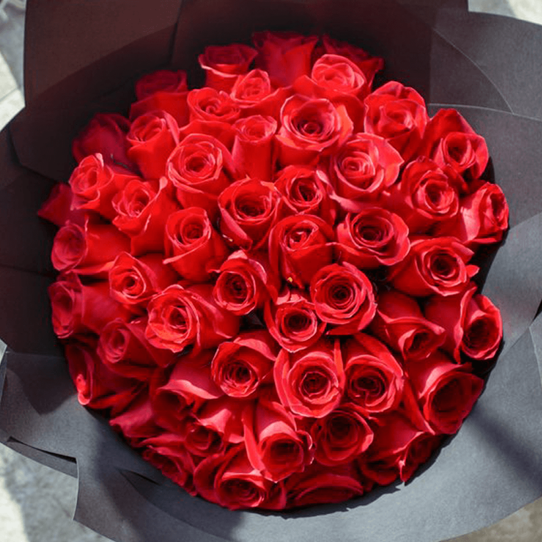 Bouquet de fleurs rouge 50 roses (3) 50 Roses Rouges