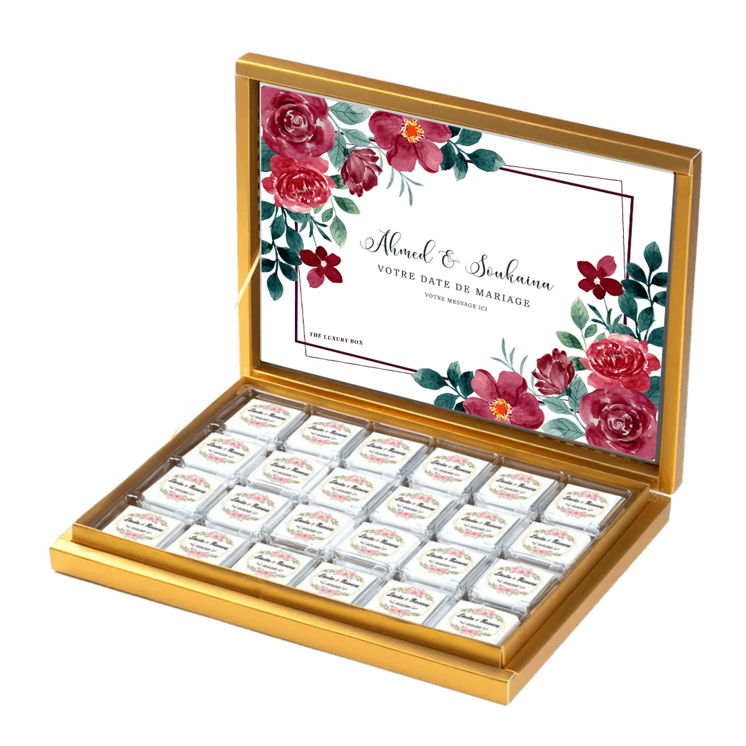 Coffret de chocolats personnalisé Coffret de chocolats personnalisé