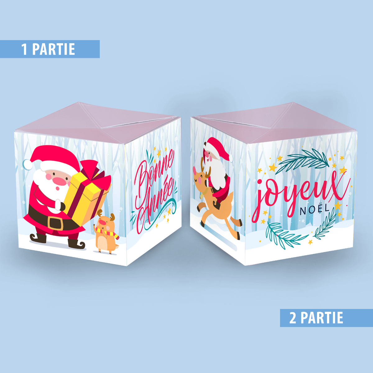 Carte Surprise Explosion de confettis Carte noël2 Carte Surprise Explosion de confettis