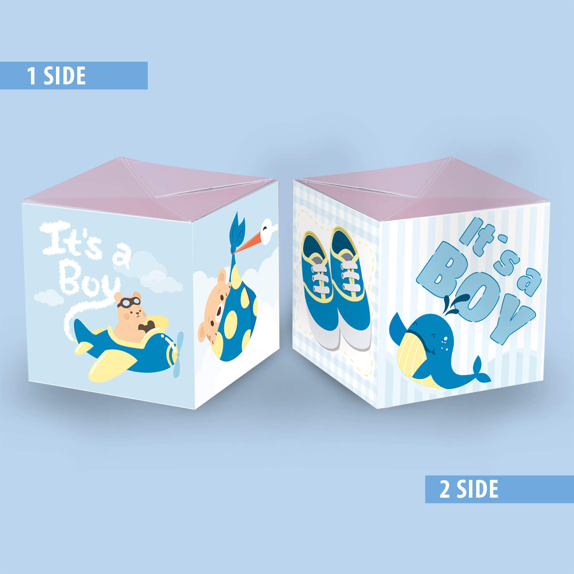 Its a Boy2 Carte Surprise Explosion de confettis