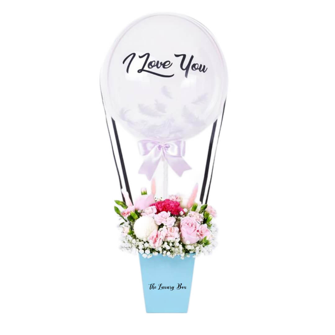 Lucy Ballon Flower Box (1) Bouquet de fleurs & ballon