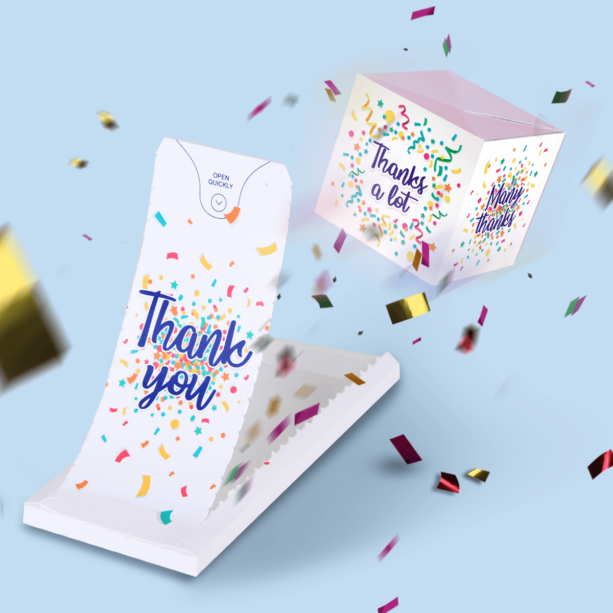 Carte Surprise Explosion de confettis Carte Surprise Explosion de confettis