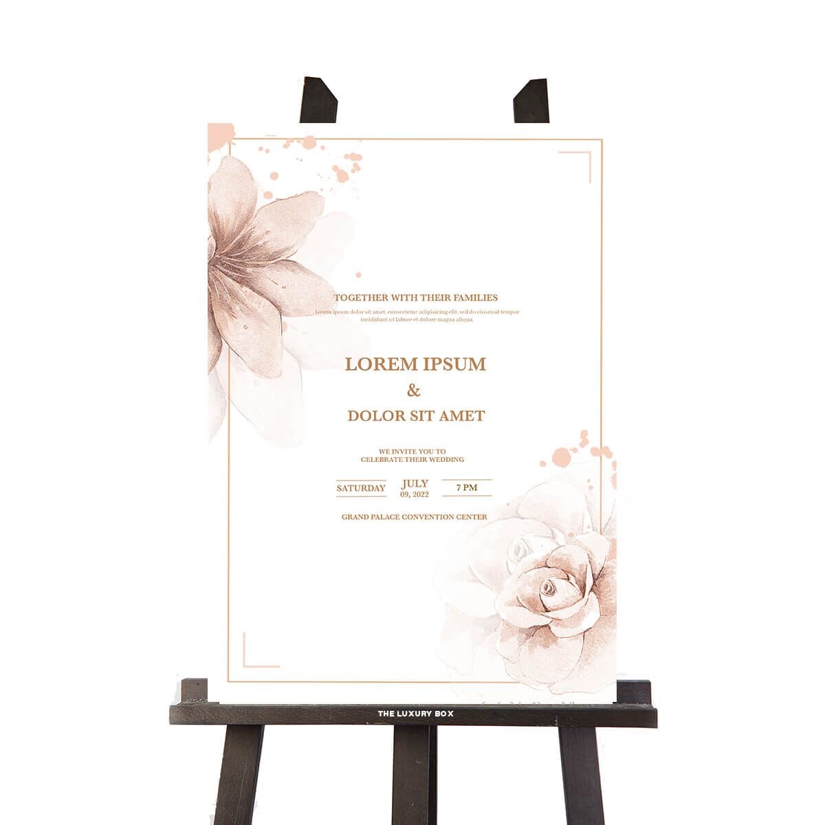 The Sign Box (20) Panneau welcome mariage