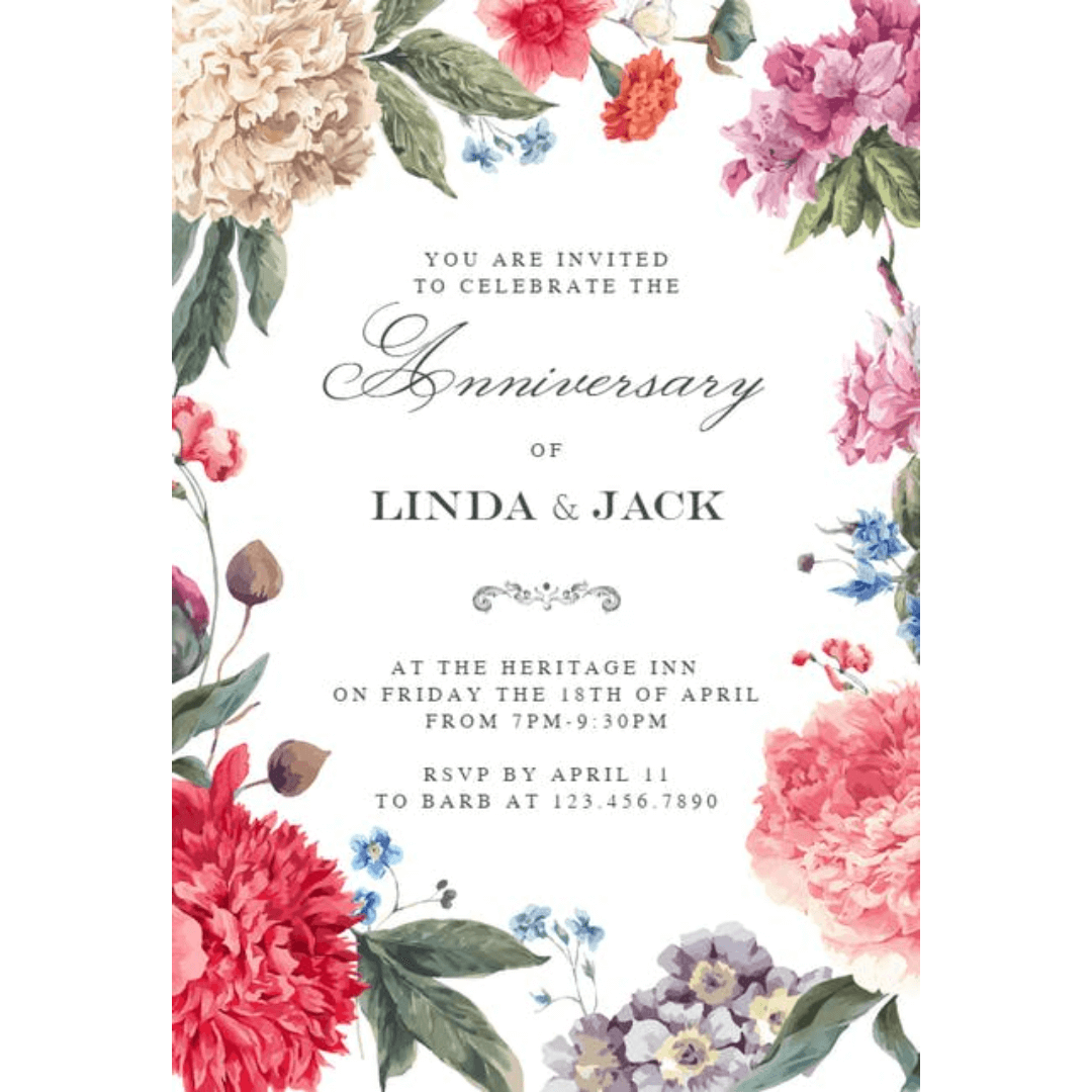 Invitation pour vos anniversaires Invitation pour vos anniversaires