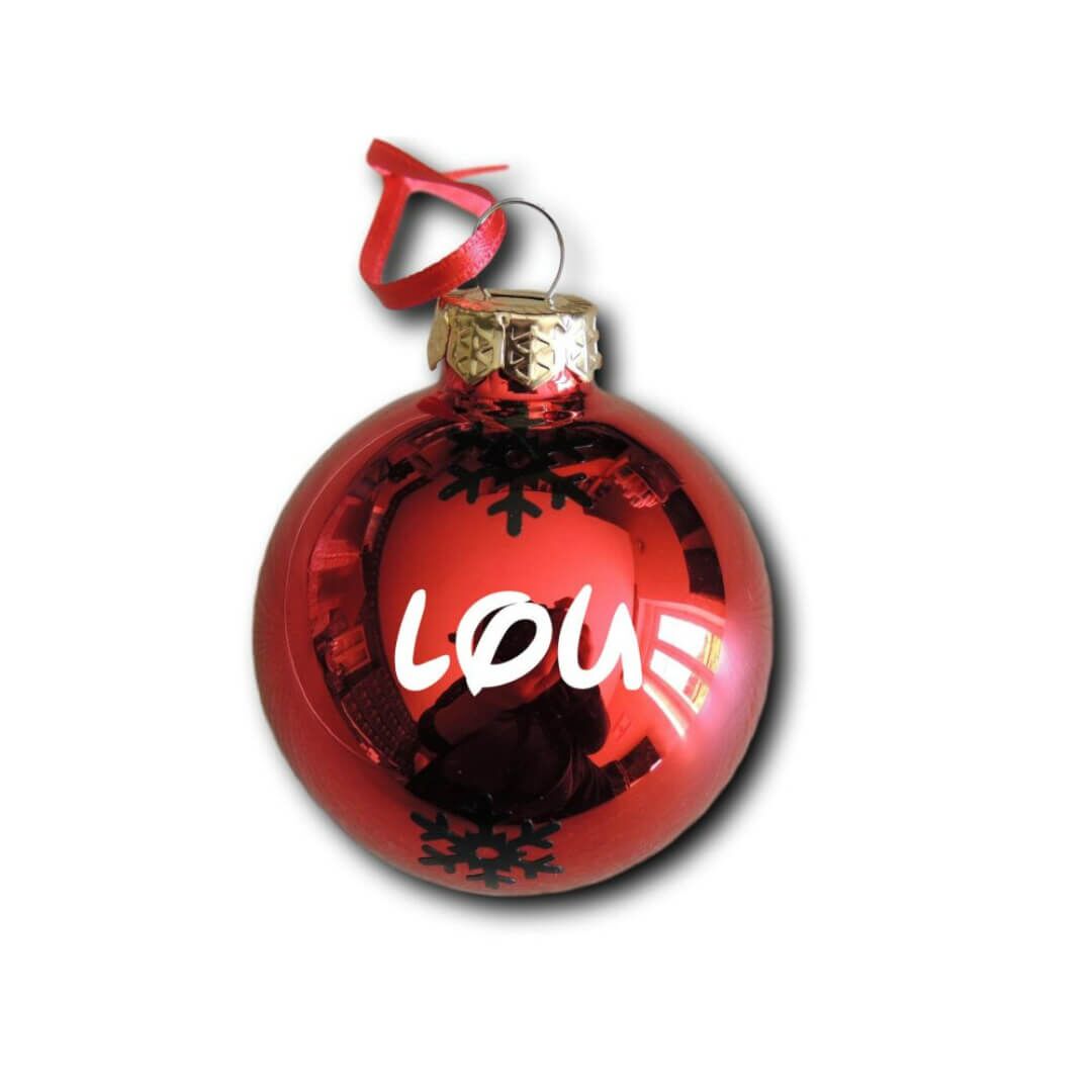 Boule de noel personnalisable (1) Boule de Noël personnalisable
