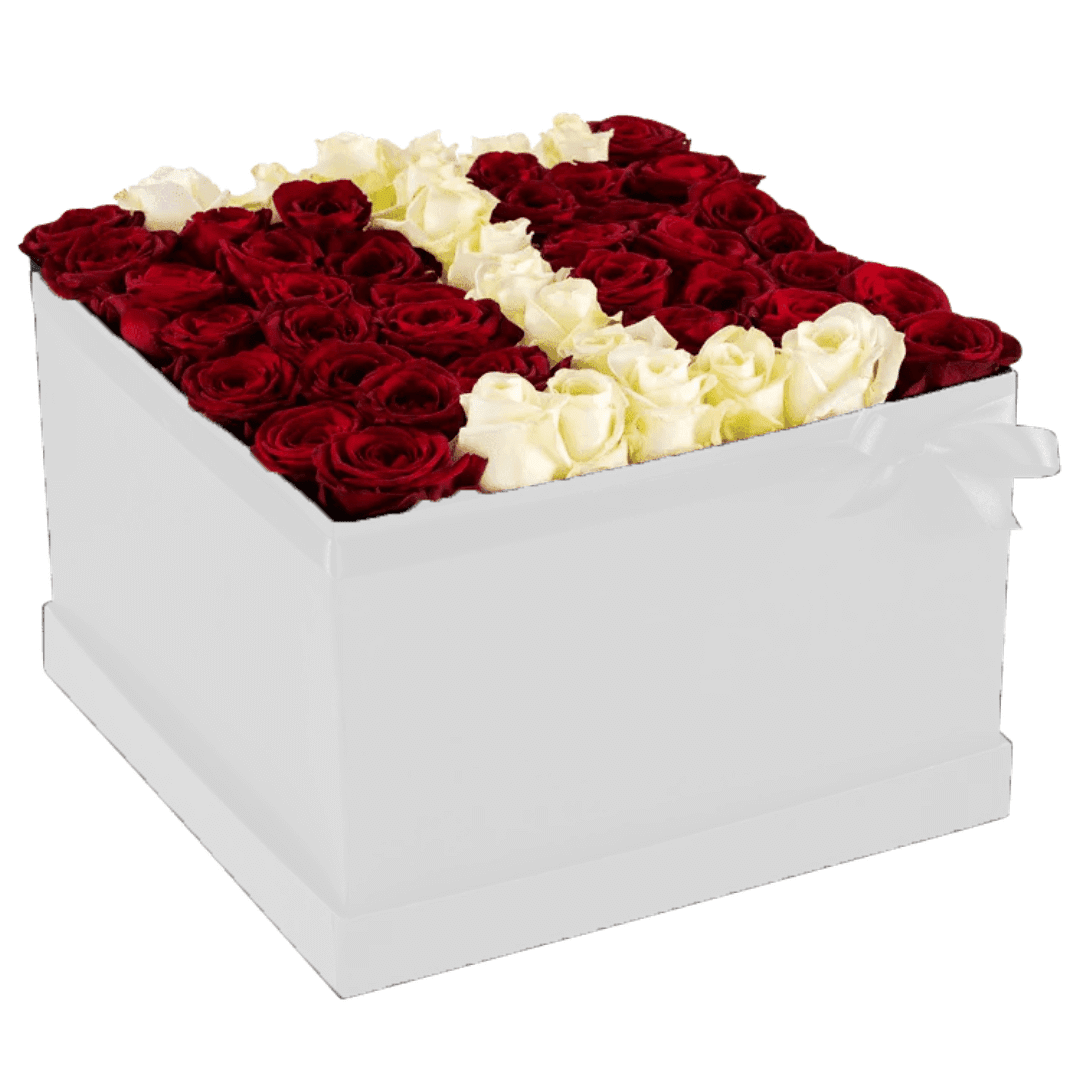 Coffret-Letter-(3) Coffret de fleurs Lettre