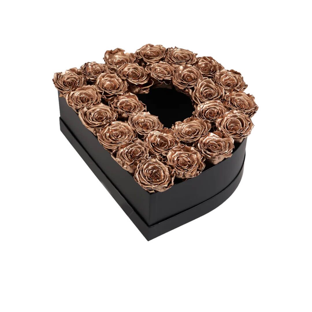 D_gold Lettre de Roses en or