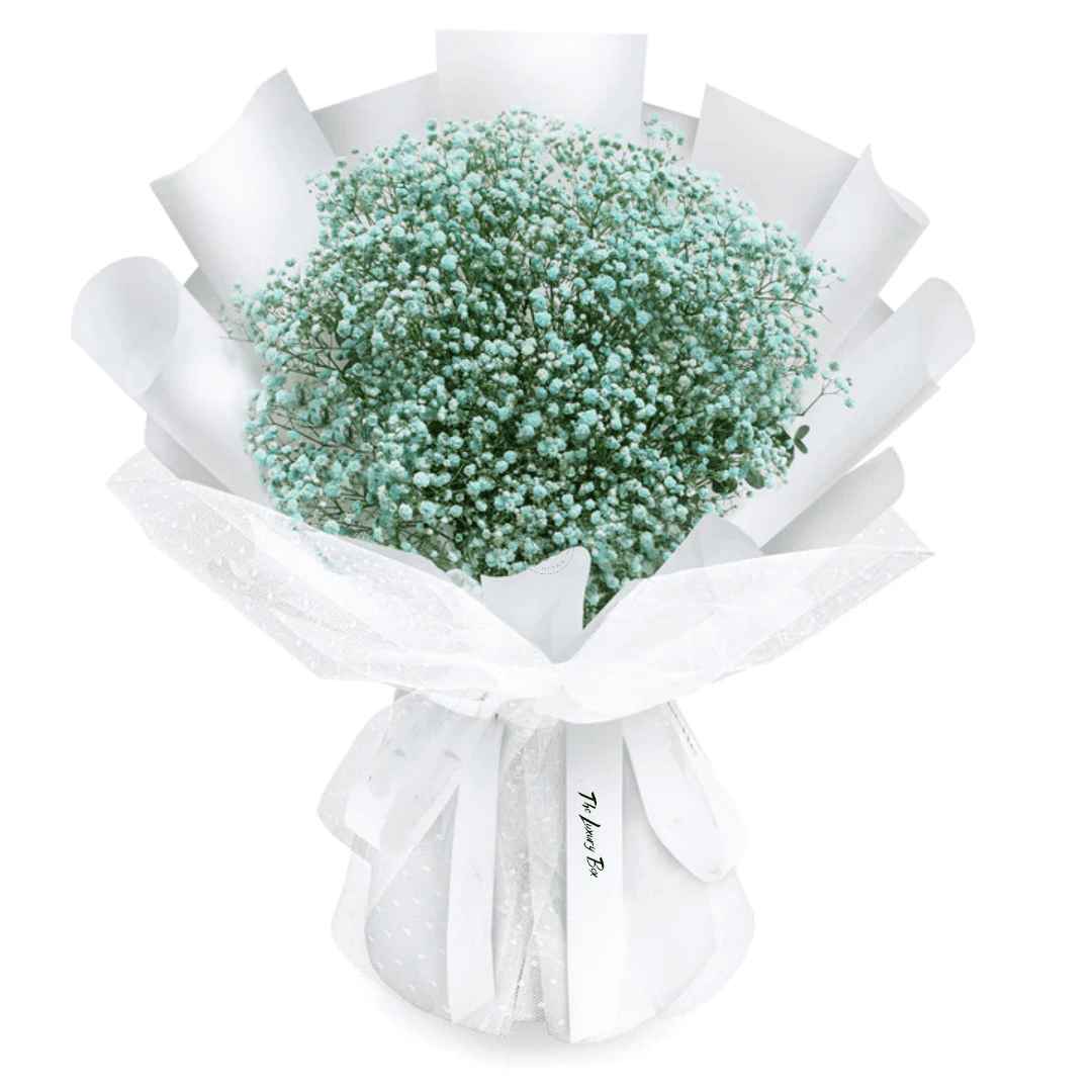 Bouquet de Gypsophiles Fresh Flower Bouquet Green Babys Breath L | The Luxury Box