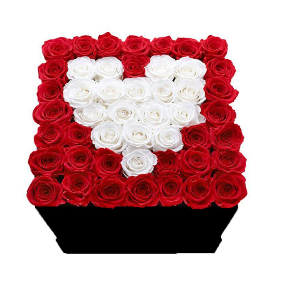 Pack - I Love U (2) Coffret de fleurs coeur