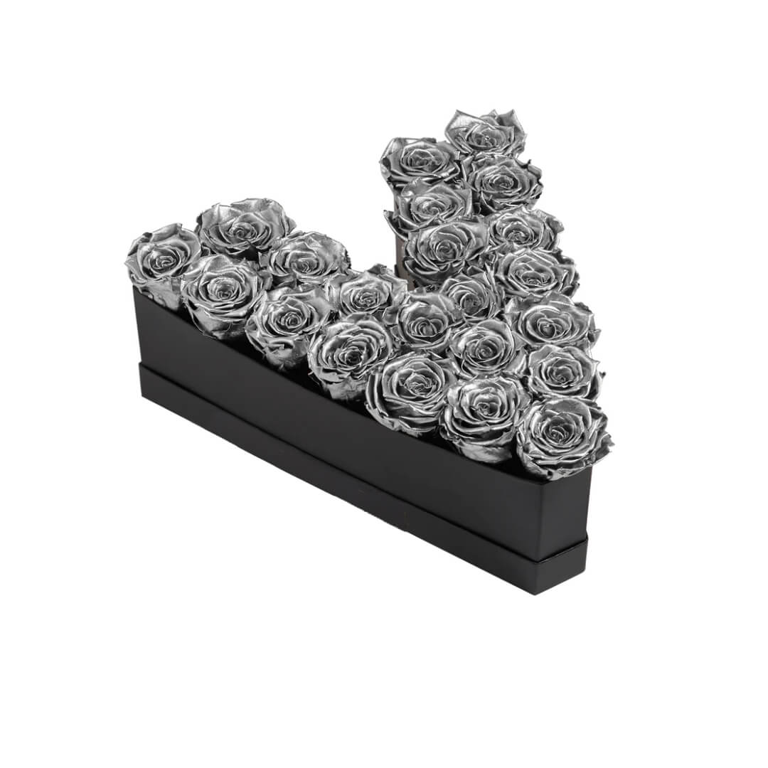V_sliver Lettre de Roses Silver