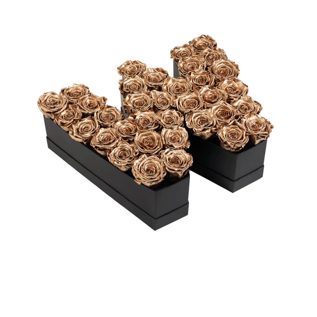 W_gold Lettre de Roses en or