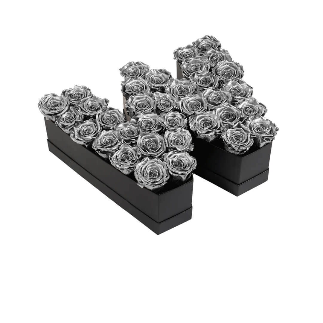 W_sliver Lettre de Roses Silver