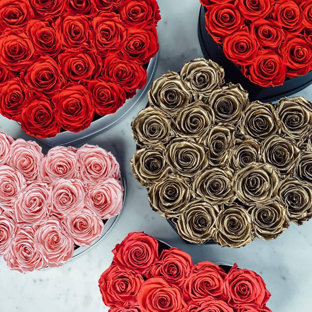 Coeur de roses éternelles Commander/Acheter un coeur de roses éternelles de la boutique en ligne The Luxury Box