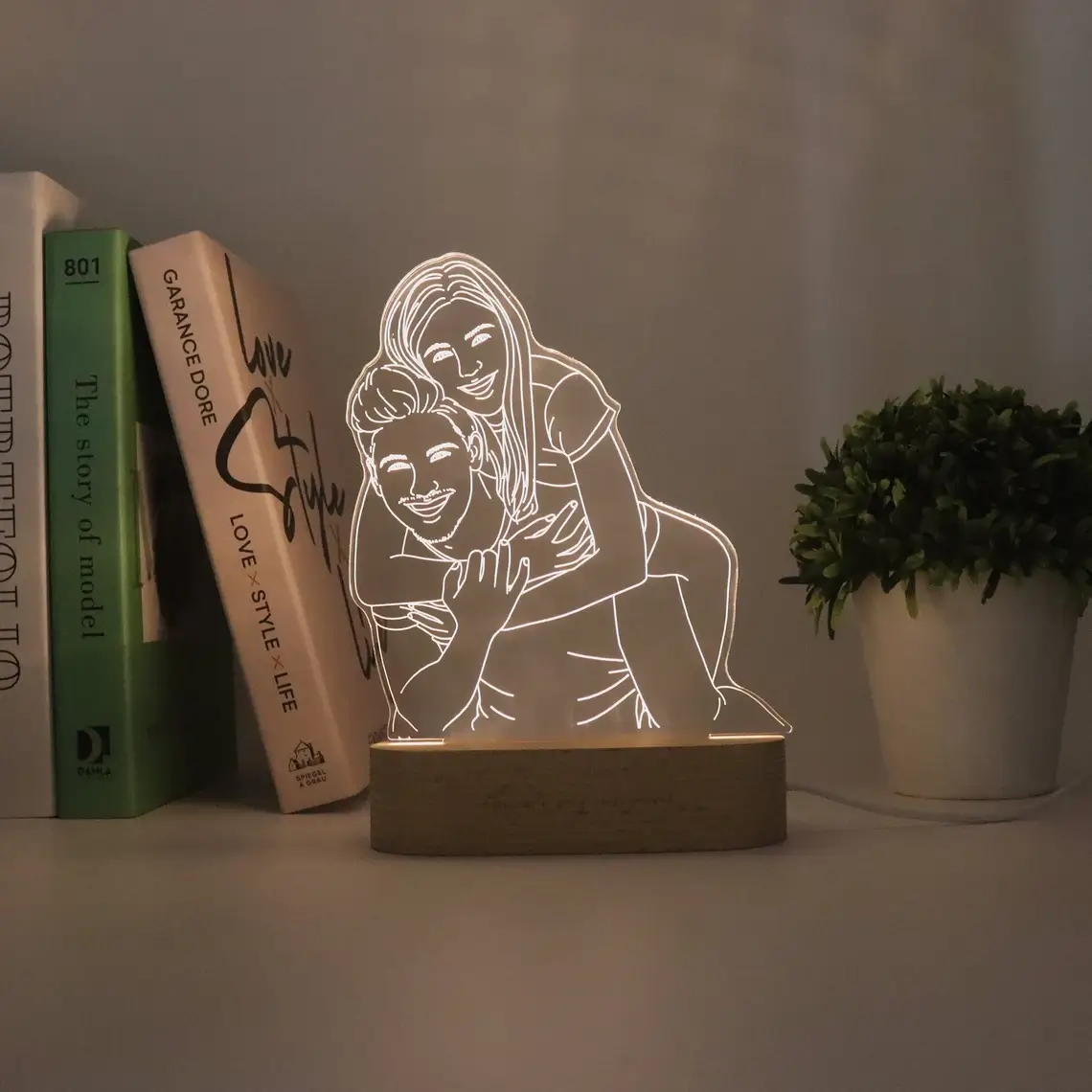 Lampe LED 3D Personnalisable (2) Lampe LED 3D Personnalisable 2 | The Luxury Box
