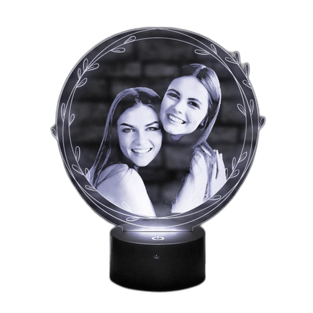 lampe-photo-personnalisee-rond-floral (1) lampe photo personnalisee rond floral 1 | The Luxury Box
