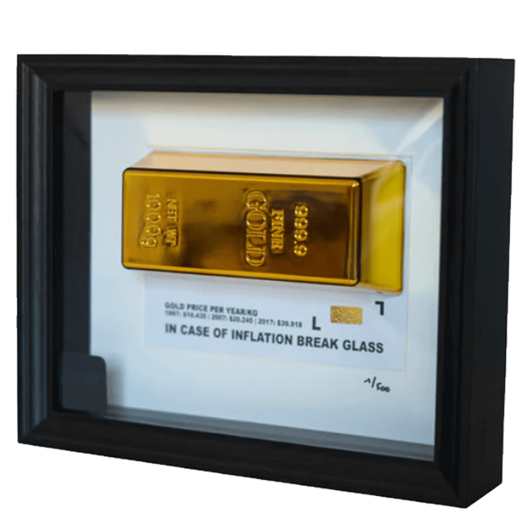 IN-CASE-OF-INFLATION-GOLD-FRAME Love Day IN CASE OF INFLATION GOLD FRAME Love Day | The Luxury Box