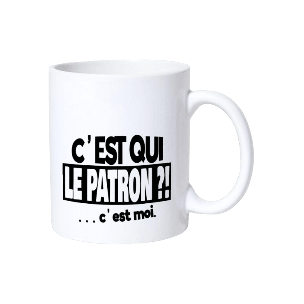 cest-qui-le-patron-mug cest qui le patron mug | The Luxury Box