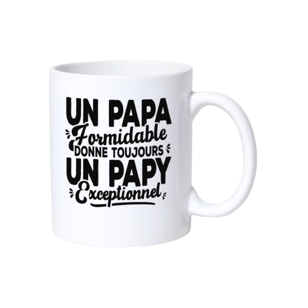 un-papa-formidable-donne-un-papy-exceptionnel-mug un papa formidable donne un papy exceptionnel mug | The Luxury Box
