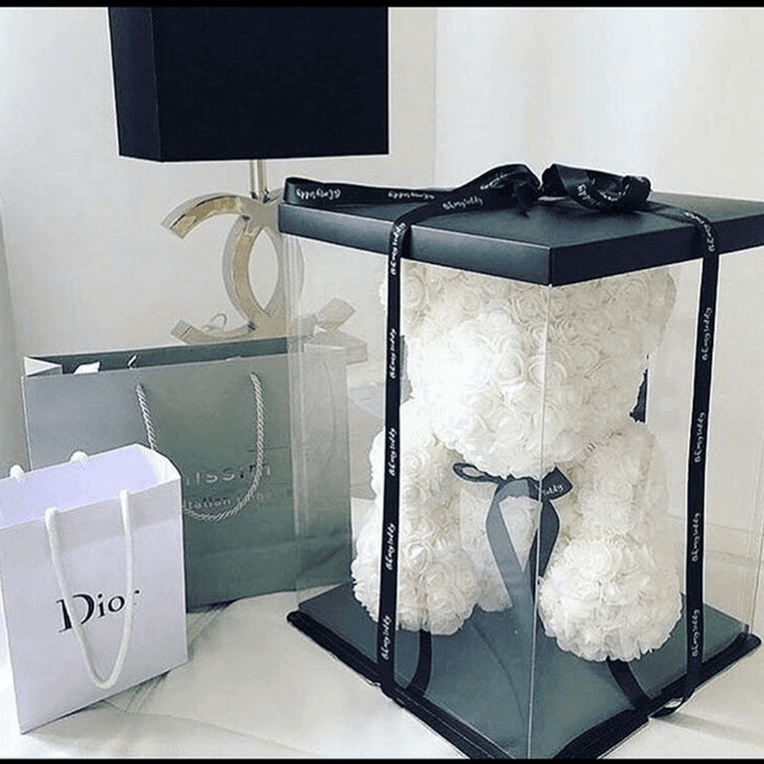 Ours-de-roses-blanc-(2) Ours de roses blanc 2 | The Luxury Box