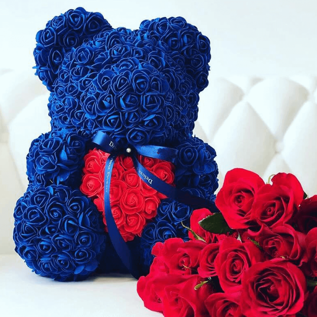 Ours-de-roses-bleu Ours de roses bleu | The Luxury Box