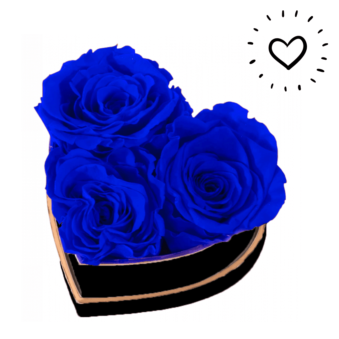 Petit Cœur 1 | The Luxury Box Boite de roses éternelles en forme de cœur