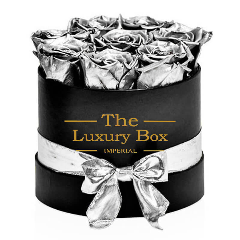 Little Silver Cirle 1 | The Luxury Box Boite de roses éternelles en argent