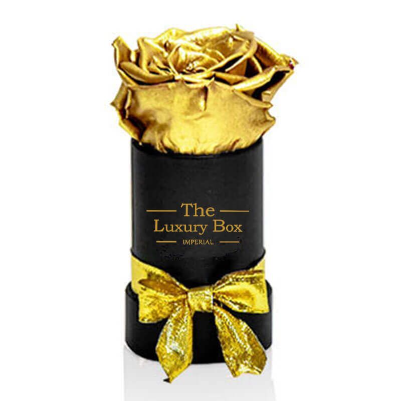 Petite boite de rose en or Petite boite de rose en or