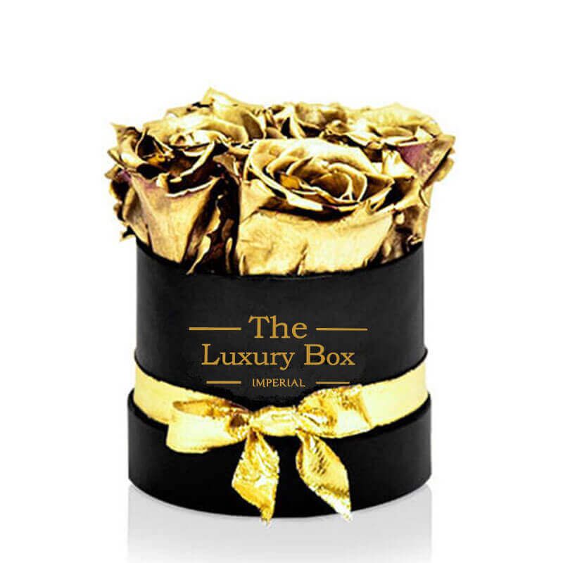 Little Gold Cirle 5 1 | The Luxury Box Petite boite de roses en or