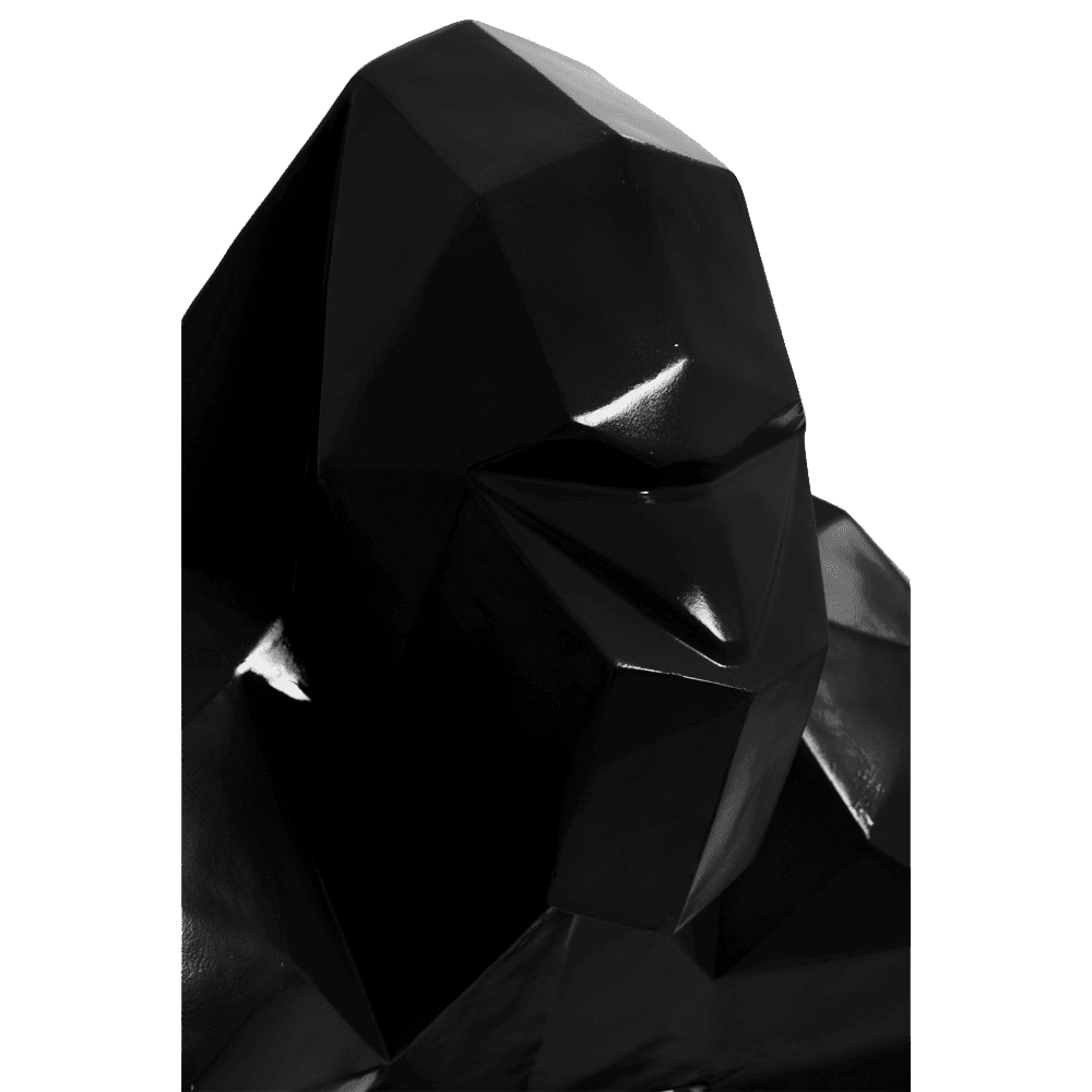 The Luxury Box kamina 120cm statue gorille origami geant taille xl colori noir 2 | The Luxury Box