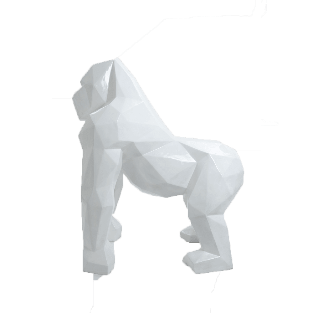 The Luxury Box kamina 140cm statuegorilleorigamigeanttaillexlcoloriblanc 1 min | The Luxury Box