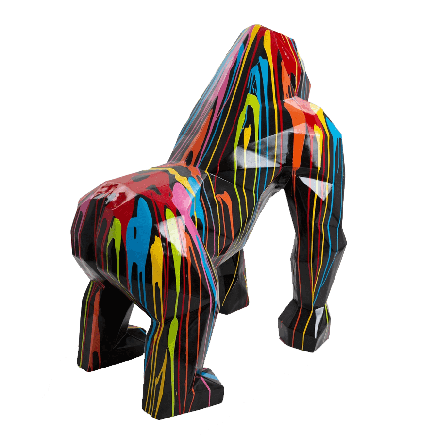The Luxury Box kamina 140cm statuegorilleorigamigeanttaillexldesigntrashmulticolorecoloridelabaseauchoix 6 min | The Luxury Box