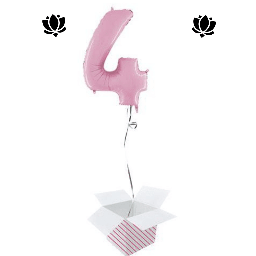 Ballon Box Rose (3) Livraison de ballon à domicile