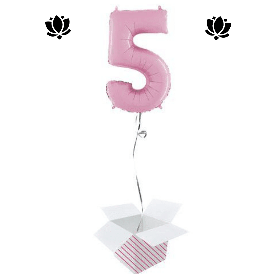 Ballon Box Rose (4) Livraison de ballon à domicile