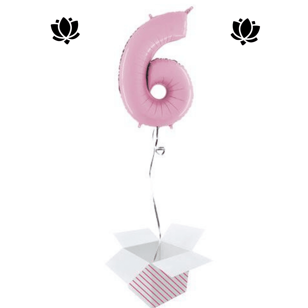 Ballon Box Rose (5) Livraison de ballon à domicile