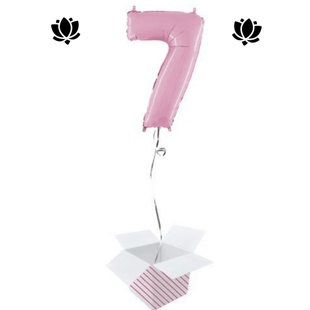 Ballon Box Rose (6) Livraison de ballon à domicile