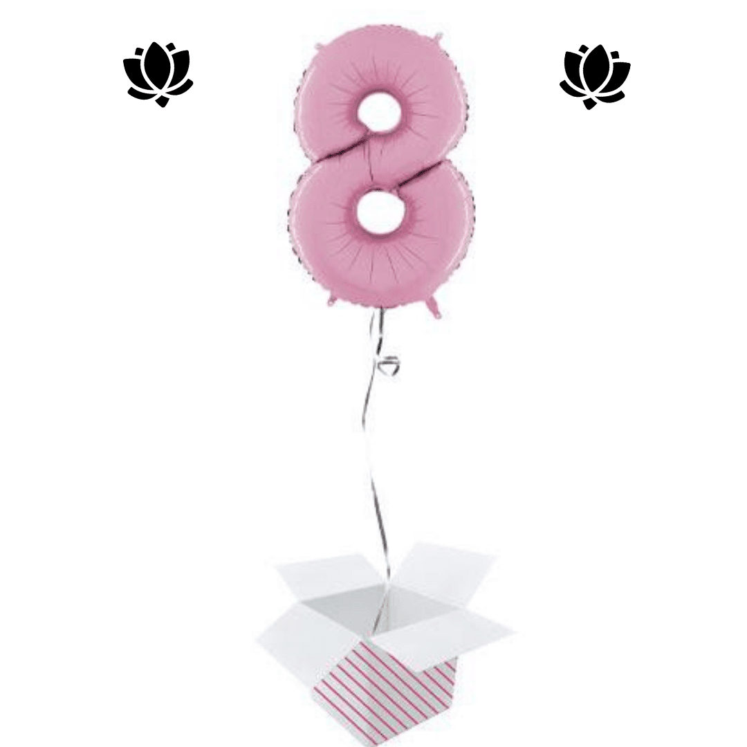 Ballon Box Rose (7) Livraison de ballon à domicile