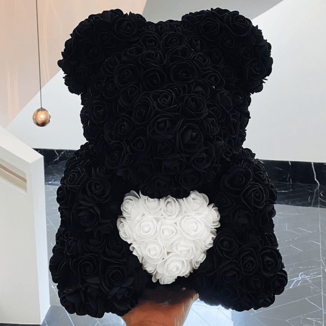 Ours de roses coeurs (1) Ours de roses coeurs 1 | The Luxury Box