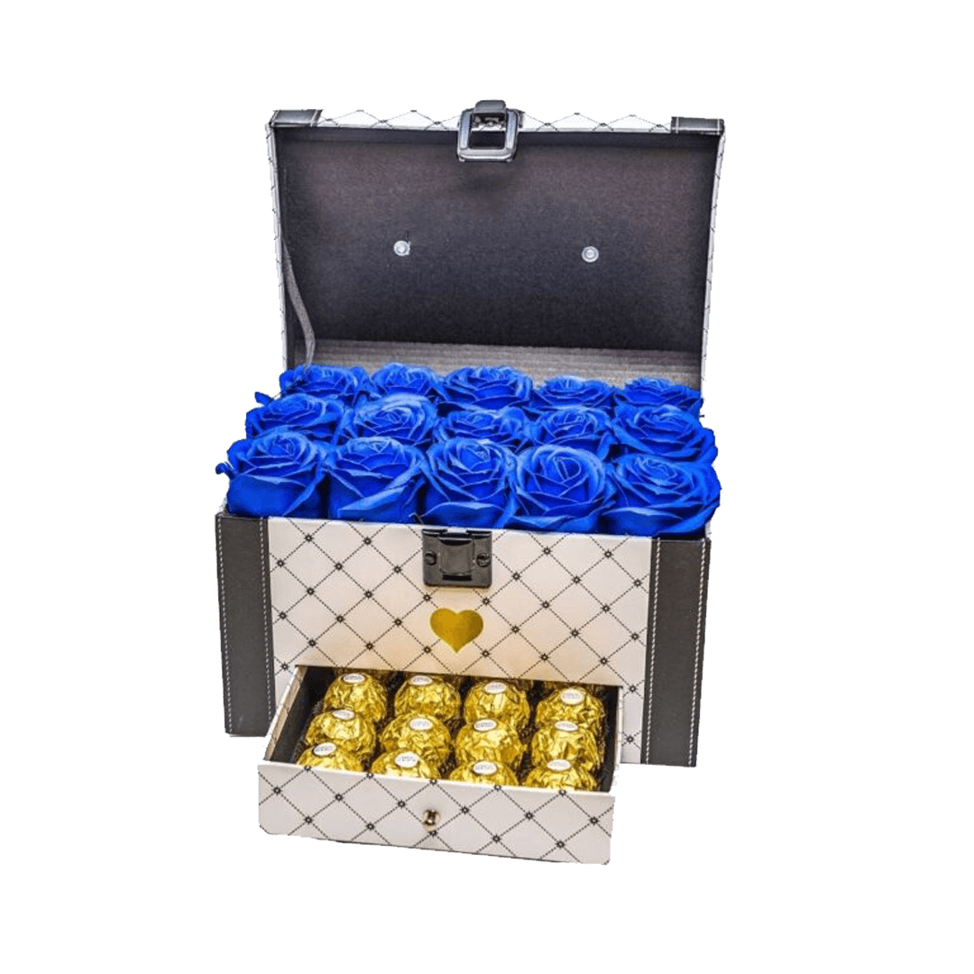 The Case Box (1) Malette de roses éternelles