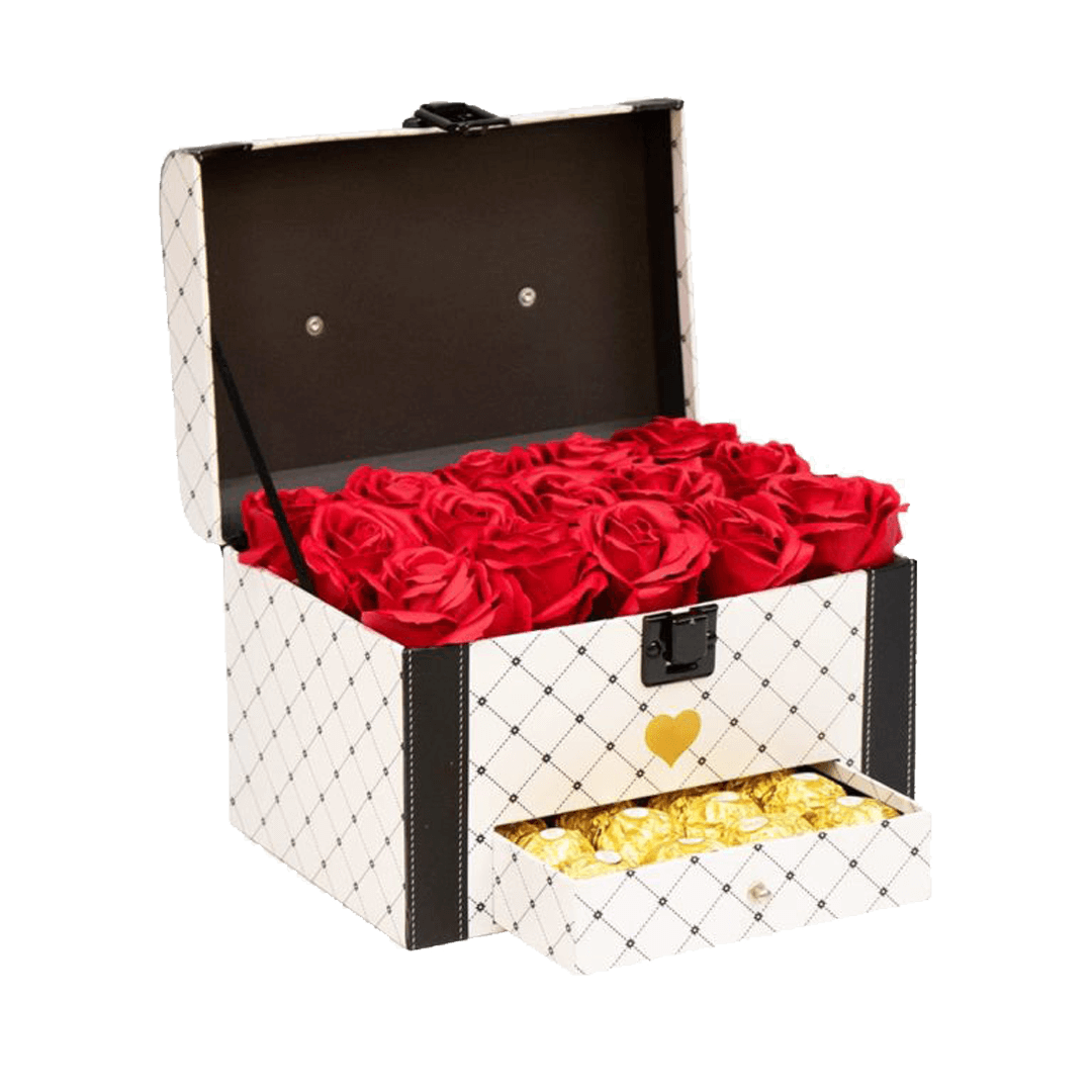 The Case Box (2) Malette de roses éternelles