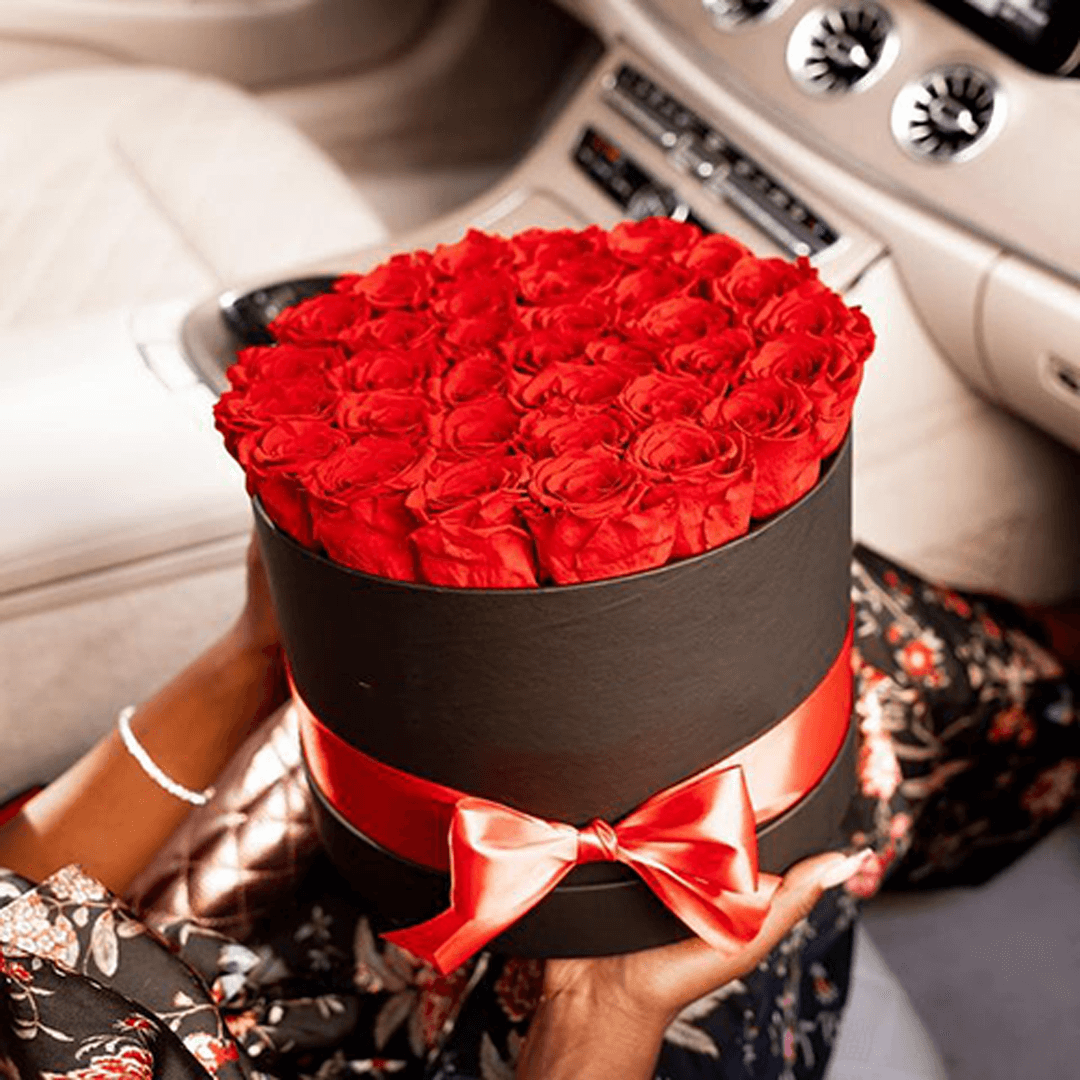 The Circle Box (10) Boite de fleurs éternelles ronde