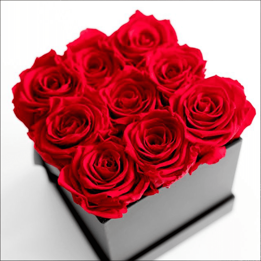 The Square Box (13) Boite de fleurs éternelles carré