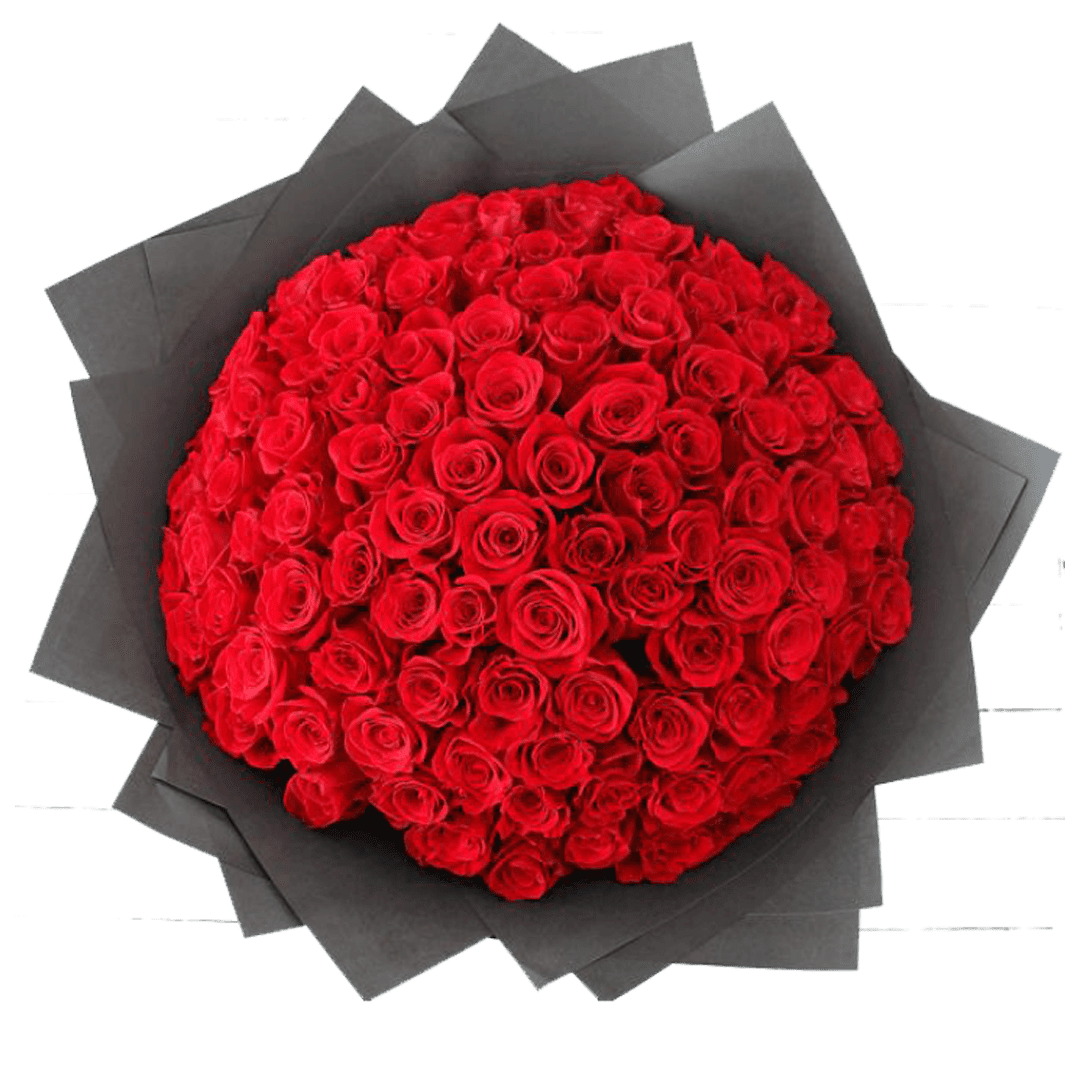 Bouquet de 100 roses (2) Bouquet de 100 roses 2 | The Luxury Box