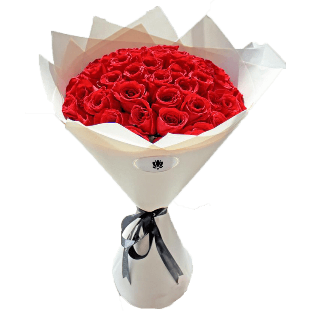 Bouquet de fleurs rouge 50 roses (1) 50 Roses Rouges