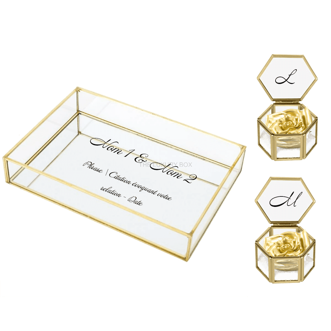 Plateau mariage rectangle (1) Plateau mariage rectangle 1 | The Luxury Box